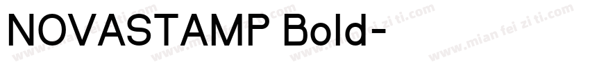 NOVASTAMP Bold字体转换